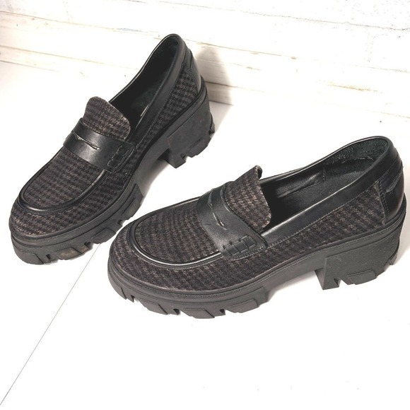 Steve Madden Shoes - Steve Madden Beth Platform Chunky Loafers Size 11 Plaid Academia Preppy 90s Y2K